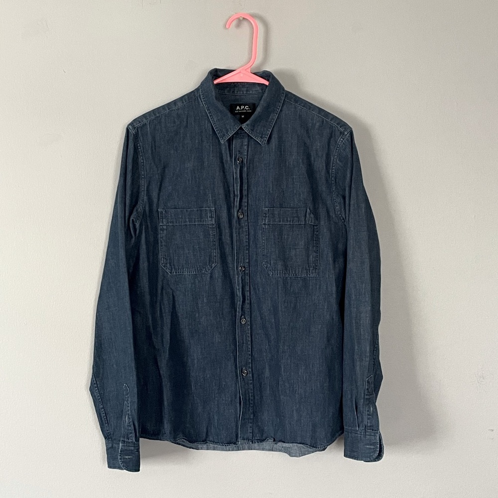 A.P.C. Men’s Denim Shirt - Medium